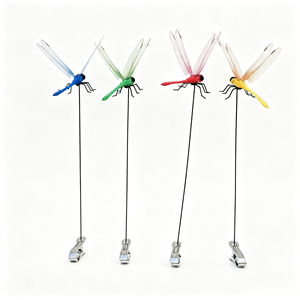 Clip libellule 3D réaliste <span class=keywords><strong>en</strong></span> plastique, ornement multicolore à clipser, décoration personnalisée, installation facile, pour intérieur, extérieur, <span class=keywords><strong>jardin</strong></span> - Product Image 1