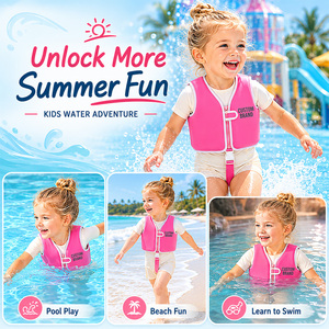 Gilet de natation en néoprène pour enfants, veste flottante avec bretelles réglables, mousse EPE, aide à la flottabilité pour l'entraînement, pour tout-petits et enfants, plage et <span class=keywords><strong>piscine</strong></span> - Product Image 5