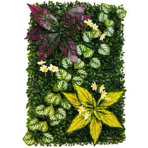 Mur végétal artificiel en eucalyptus vert pour décoration intérieure/extérieure, idéal pour hôtels, vente en gros, toile de fond de <span class=keywords><strong>fleurs</strong></span> artificielles - Product Image 3