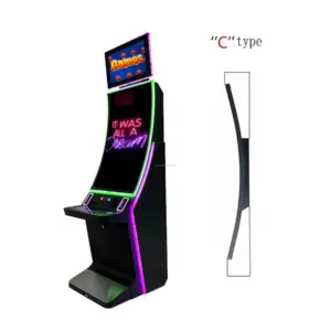 Tela de toque para jogos, monitor LCD curvo de 43/55 polegadas, ELO 3M RS232, máquinas de jogos, monitores com tela de toque