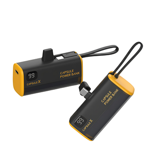 OEM thấp moq Mini ngân hàng điện cầm tay 5000mAh với được xây dựng trong cáp hiển thị kỹ thuật số kích thước bỏ túi bên ngoài pin sạc cho điện thoại - Product Image 3