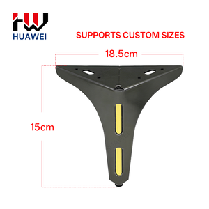 Pieds de canapé en métal de conception européenne robuste HUAWEI, pieds de meubles triangulaires, pieds de meuble pour canapé - Product Image 4