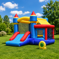 Château gonflable écologique commercial pour enfants, château de saut extérieur avec garantie de 3 ans