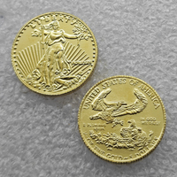 Pièces de monnaie commémoratives « American Gold Eagle » de 5 dollars des États-Unis de 1986, cadeaux, décoration de la maison