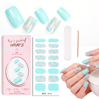 Autocollants 3D pour ongles de créateur en gros, wraps mats, décalcomanies écologiques, bandes de vernis gel semi-durci pour ongles
