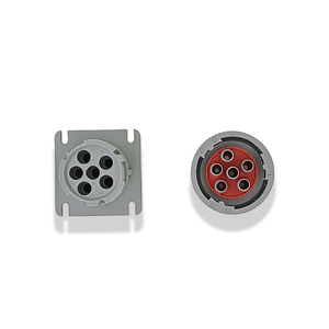 Connecteurs de câblage Deutsch HD J1708 6 broches étanches IP67, contacts en cuivre pour véhicules automobiles, camions et bus lourds 12V/24V IATF Gris 12A - Product Image 4