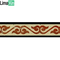 Bordure de sol en marbre pour maison, m, modèle haut de gamme, médaillon en pierre naturelle, bordure de sol en marbre