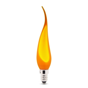 หลอดไฟ LED ตกแต่งสีเหลืองอำพัน 4W 2200K E27 แสงวอร์มไลท์รูปเปลวไฟ - Product Image 3