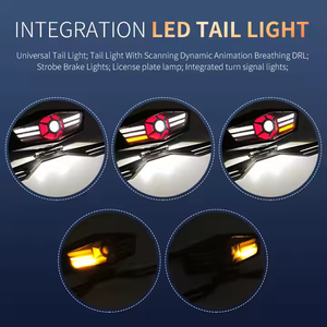 Feu de Signalisation pour Moto, Feu Stop et Frein, 12V <span class=keywords><strong>LED</strong></span>, Feux Arrière <span class=keywords><strong>Clignotant</strong></span> pour Honda <span class=keywords><strong>Harley</strong></span> - Product Image 4