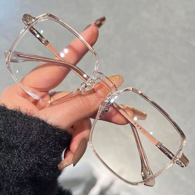 2024 Custom logo Tr90 Anti-Blue Light Computer Glasses Eyewear Frame Wholesale Manufacturer of square Metal Optical Glasses