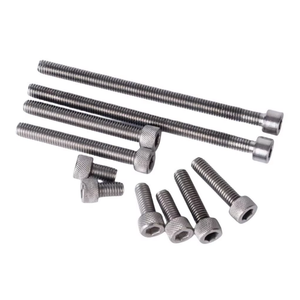 M2 M2.5 M3 M4 M5 M6 M8 DIN912 钛合金滚花内六角圆柱头机器螺钉 - Product Image 4