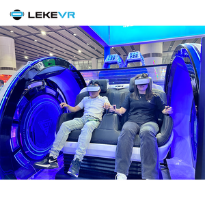 Simulateur de cinéma LEKE VR à <span class=keywords><strong>2</strong></span> places, machine de réalité virtuelle, centre de jeux de réalité virtuelle, simulateur de chaise à œufs en mouvement 9D VR - Product Image 4