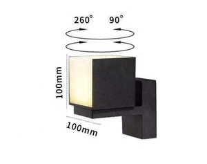<span class=keywords><strong>New</strong></span> ngoài trời dẫn đèn tường IP65 nhôm chống thấm nước lịch thi đấu với 3000K CCT Chùm tia góc cho hành lang lối đi ban công hoặc vườn - Product Image 5