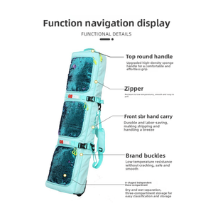 Sac à snowboard à roulettes pour enfants, écologique, professionnel, 135 cm, avec paillettes, grande capacité, sac à <span class=keywords><strong>ski</strong></span> junior, bretelles de sac à dos, neige - Product Image 2