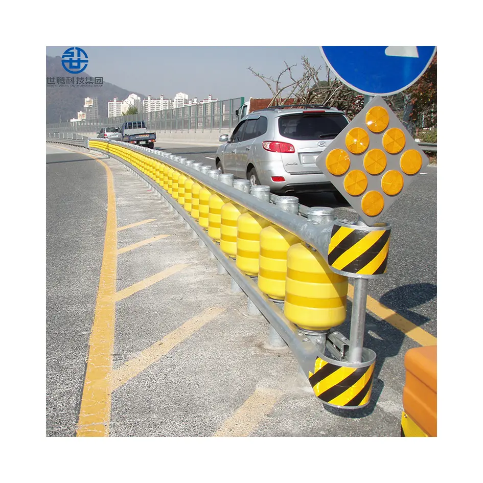 ISO standard di PU e PVC di sicurezza rullo guard rail crash barriera di rotolamento barriera guardrail