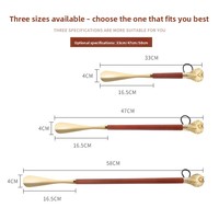 En stock, vente en gros : Chausse-pieds métalliques fabriqués à Guangzhou, style tête d'animal, design extra-long, pour un chaussement sans effort, sans se pencher, unisexe