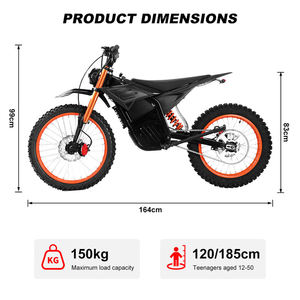 Moto électrique tout-terrain 6500W IPX6 60Nm 3 vitesses, capacité de montée de 65 degrés, pour la conduite sur sentiers, dunes de sable, moto électrique tout-terrain sans balais - Product Image 3