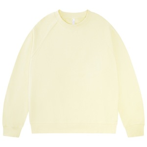 Sweat-shirt pull en coton unisexe décontracté noir col rond Logo personnalisé surdimensionné pour hommes - Product Image 1