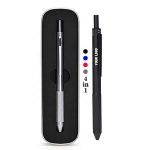 Stylo multifonctionnel à bille en métal avec capteur de gravité, 4 recharges gratuites incluses, crayon mécanique avec gomme - Product Image 1