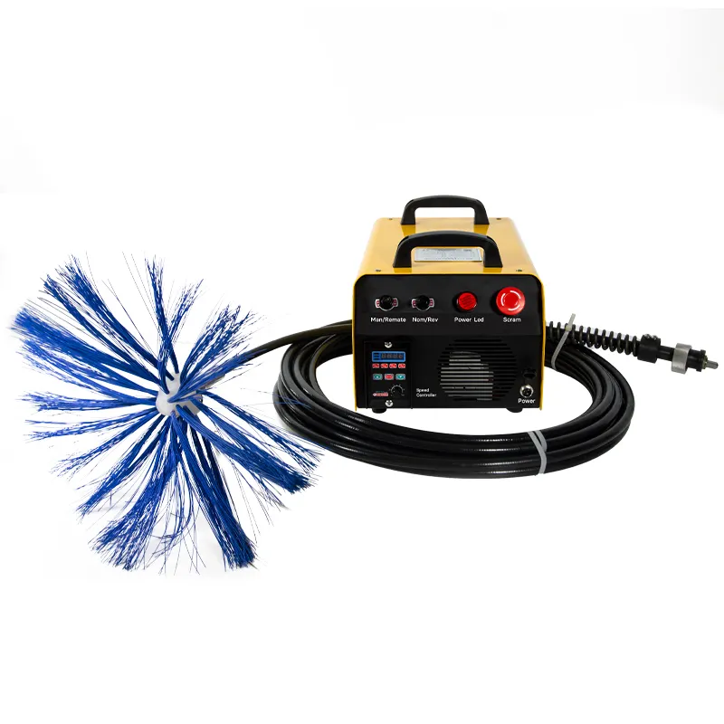 Nuovo Design Sweep Duct Cleaning Dryer Vent Cleaning machine Kit di spazzole per trapano per la pulizia del camino