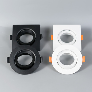 Nhà máy trực tiếp nhà ở Trần xuống khung MR16/GU10/gu5.3/mô-đun lõm Vòng <span class=keywords><strong>LED</strong></span> Downlight tại chỗ chống chói lịch thi đấu - Product Image 3