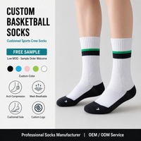 Chaussettes de sport athlétiques à soutien de la voûte plantaire et renforts aux orteils, avec ventilation en maille et zone de compression, pour le basketball et l'entraînement en salle de sport