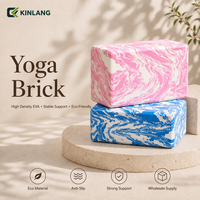 Brique de yoga antidérapante personnalisée avec logo camouflage, bloc de Pilates en mousse EVA haute densité, vente en gros