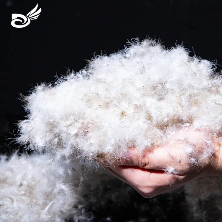 Wholesale and direct sales of high fluffy and cheap down in Chinese factories European standard 90 gray duck down