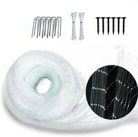Filet de protection en PEHD noir pour terrains de sport, clôture de sécurité pour animaux domestiques, filet de cage de frappe, protection pour balcon, fenêtre et escalier