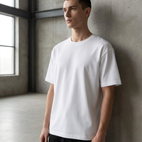 Kaos Pria Polos Basic Berkualitas Tinggi Bahan Tebal Tanpa Motif Kerah Bulat Lengan Pendek Kasual Streetwear 2026 Terbaru