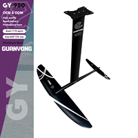 OEM Hydrofoil GY 930 1179sqcm Serat Karbon & Aluminium Surf SUP Foil Set-Hydrofoil Tahan Lama, Portabel, dan Tahan Air untuk Perairan Laut