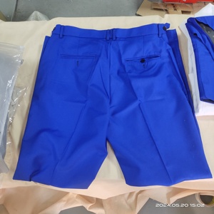 Abito da uomo bicolore 3 pezzi su misura per testimone o sposo, smoking slim fit in jacquard con giacca, gilet e pantaloni - Product Image 6