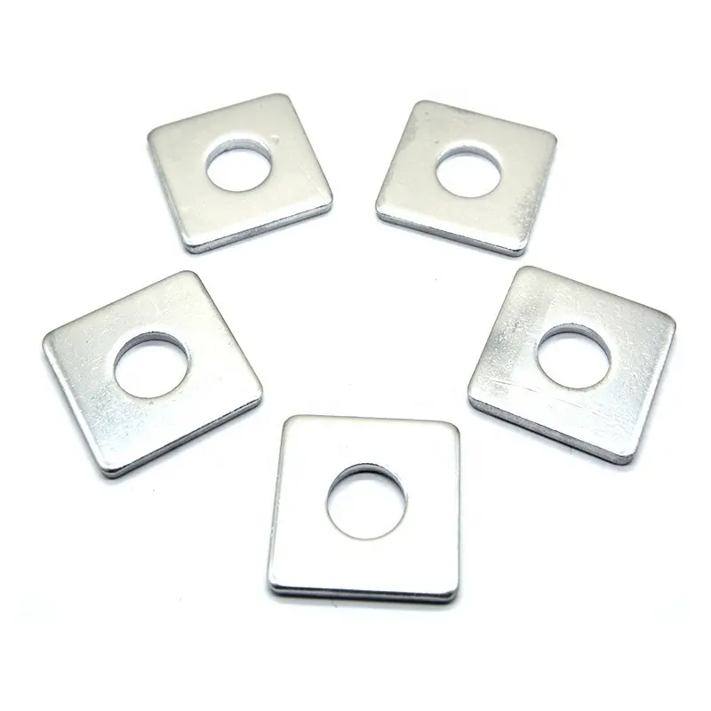 Standard custom packaging size carbon steel threaded pan head square washer
