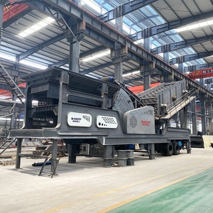 Concasseur mobile monté sur pneus durable, machine à fabriquer du sable de gravier de calcaire à haute capacité, concasseur à marteaux lourd mobile - Product Image 5