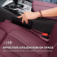 Organisateur pratique en PU anti-chute pour console de voiture, bande de remplissage pour l'espace latéral du siège, organisateur d'espace de siège de voiture