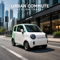 Nouvelle Voiture Électrique Micro-énergétique 4 Places, Véhicule Électrique à Basse Vitesse, Petite Voiture Électrique avec Climatisation pour Usage Familial