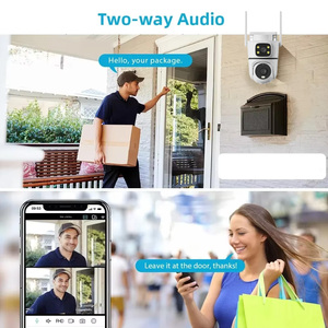 كاميرا مراقبة لاسلكية من سونيفيجن تعمل بتقنية واي فاي للاستخدام الخارجي مع رؤية ليلية وعدسة مزدوجة وشاشة مزدوجة مقاومة للماء بتصميم شعبي لنظام الأمن - Product Image 6