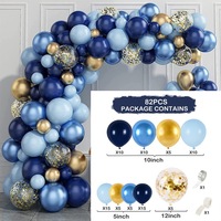 décorations gonflables personnalisées joyeux anniversaire à l'hélium ensembles de ballons en latex mat pour les fêtes