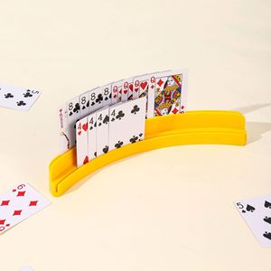 Plastic Four Color Curved Eco-Friendly Poker Card <b>Holder</b> Table Game Egg Board Game Card Inserting Device Creative - Product Image 3