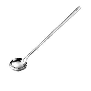 Cuillère à glace longue coréenne de qualité alimentaire DFU203, cuillère à dessert, à thé, à remuer, accessoires CN GUA - Product Image 2