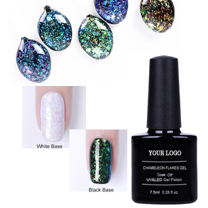 Esmalte <span class=keywords><strong>de</strong></span> <span class=keywords><strong>Uñas</strong></span> en Gel UVLED Y-shine al por Mayor, Color Ámbar Nube Brocado, Efecto Diamante Roto, Reflectante, No Tóxico, Guangdong - Product Image 3