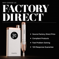 Machine à ongles professionnelle rechargeable HOWYEA avec moteur sans balais 40000 tr/min - Portable pour salon et usage domestique, manucure professionnelle