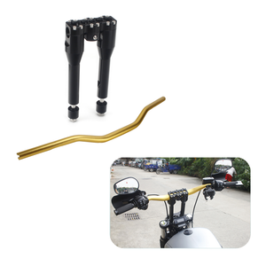 8 "+ 1" pince droite <span class=keywords><strong>guidon</strong></span> Riser pour Harley Softail Dyna Sportster Street Bob moto Club Style 4 couleurs <span class=keywords><strong>guidon</strong></span> - Product Image 1