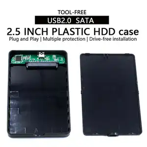Yüksek kalite taşınabilir 2.5 inç USB2.0 SATA harici sabit Disk sürücü taşıma çantası HDD durumda satılık
