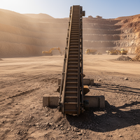 Convoyeur à bande à pente forte avec flancs ondulés à crampons |   Max 90 Lifting Mining Quarry |   Anti-chute haute efficacité Yunhaoyun