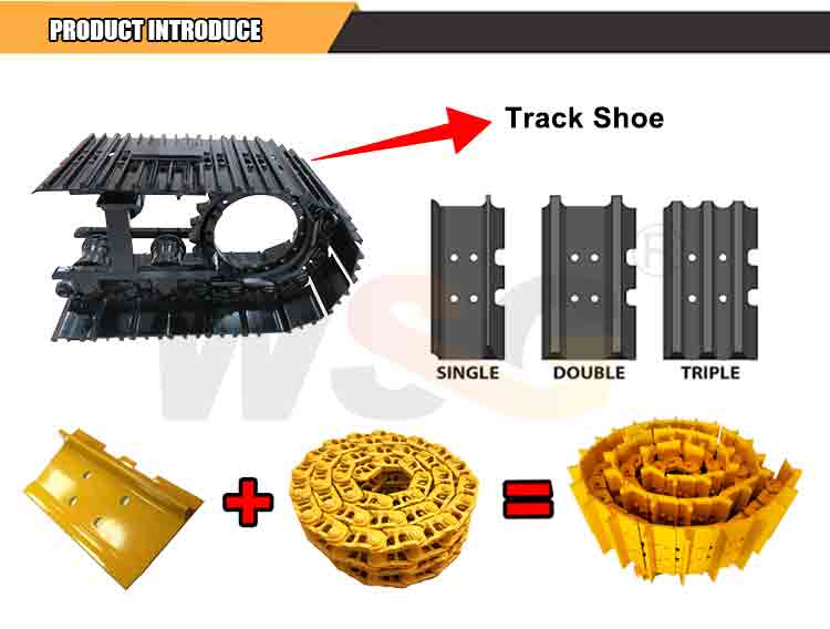 Track Shoe Excavators for HITACHI ZX200, ZX210LC-3, ZX250LC-5