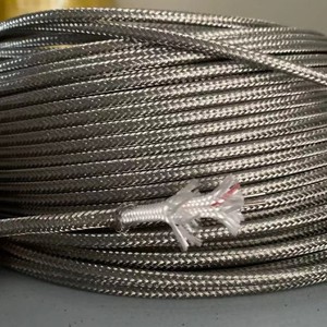 Cable Termoeléctrico de Fibra de Cuarzo ABC Tipo K 2x0.8mm con Aislamiento FEP y Blindaje Trenzado para Uso Industrial - Product Image 1