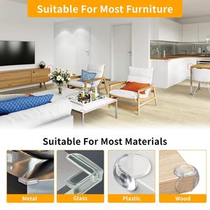 Puntos de venta de fábrica, parachoques de seguridad de borde de esquina de Gel adhesivo de alta resistencia para bordes de mesa, esquinas afiladas, mesa de bebé - Product Image 3