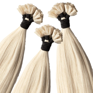 <span class=keywords><strong>Venta</strong></span> al por Mayor <span class=keywords><strong>de</strong></span> <span class=keywords><strong>Extensiones</strong></span> <span class=keywords><strong>de</strong></span> Cabello Humano Natural con Queratina en Punta U, Super Double Drawn, Rubio Claro, 24-26 Pulgadas, Decoloradas y Teñidas - Product Image 1