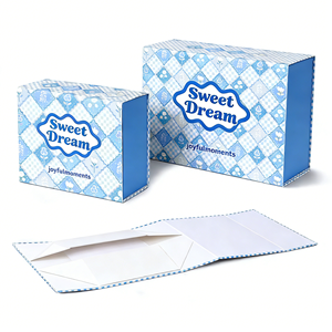 Custom Satin Lined Magnetic Cosmetic Gift <b>Box</b> <b>Foldable</b> Rigid Paper Packaging For Lipstick Makeup with Ribbon - Product Image 4